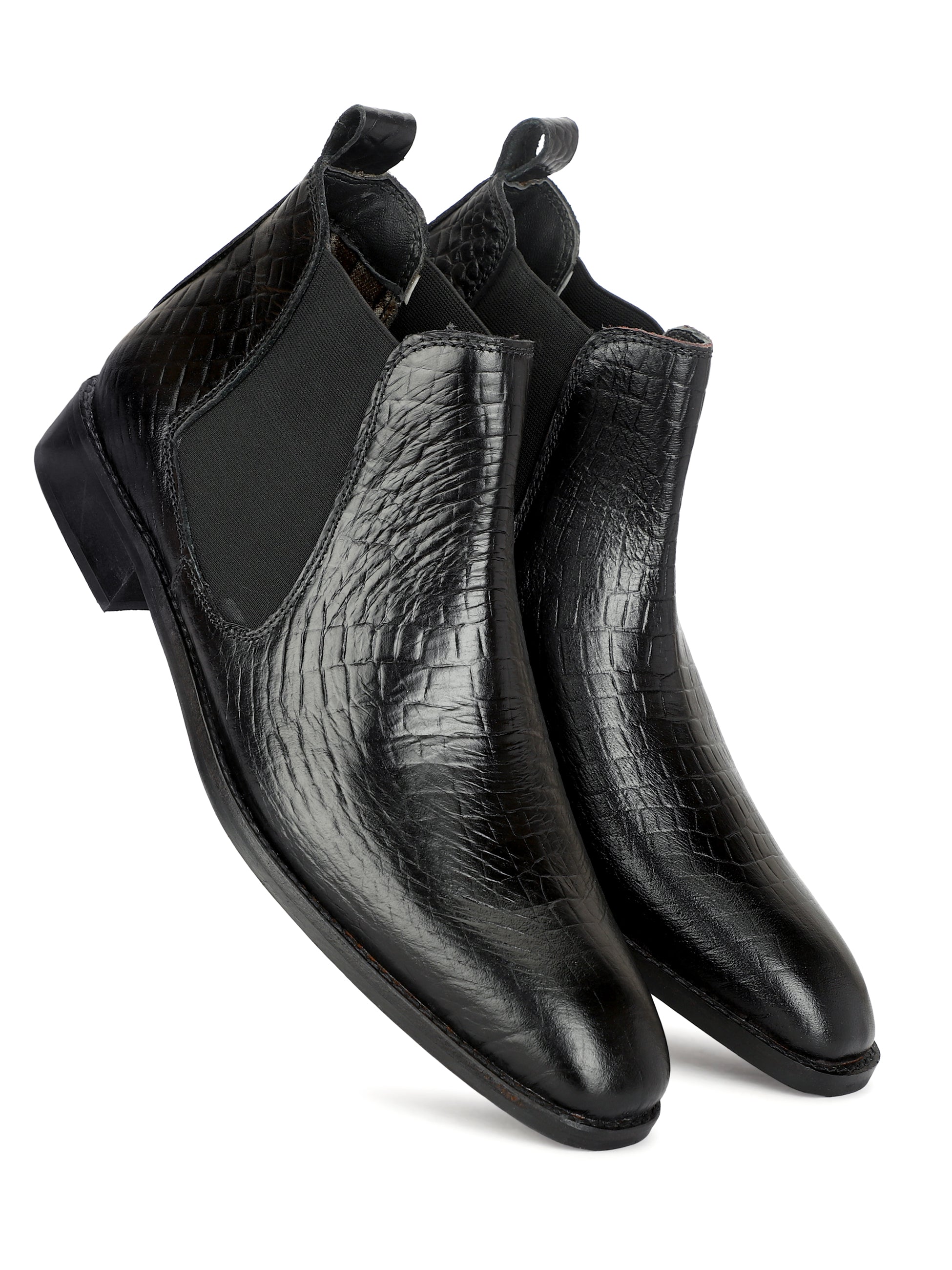 chelsea boots croco