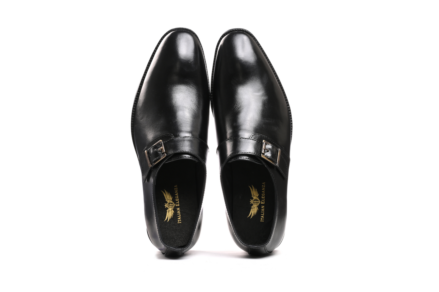 Designer Pure Leather Monkstraps – Black