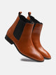 Stylish Chelsea Leather Boots | Tan