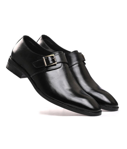 Designer Pure Leather Monkstraps – Black