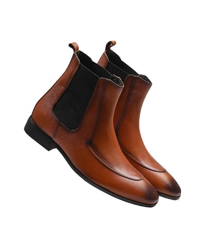 Comfortable Designer Leather Chelsea Boots