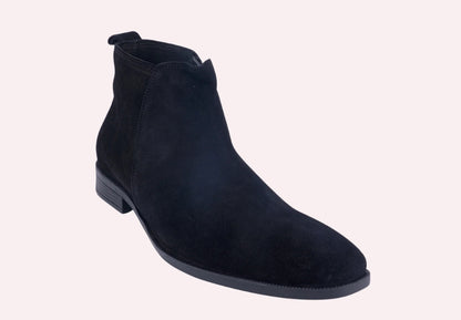 Comfortable Genuine Suede Leather Solid Boot for Men