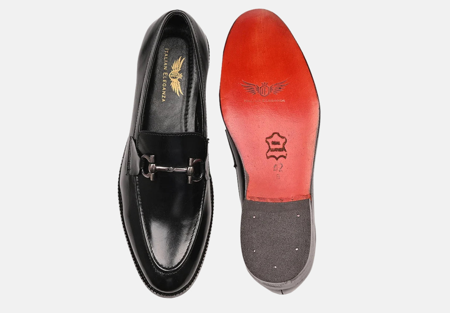 Stylish Leather Horsebit Loafers | Black