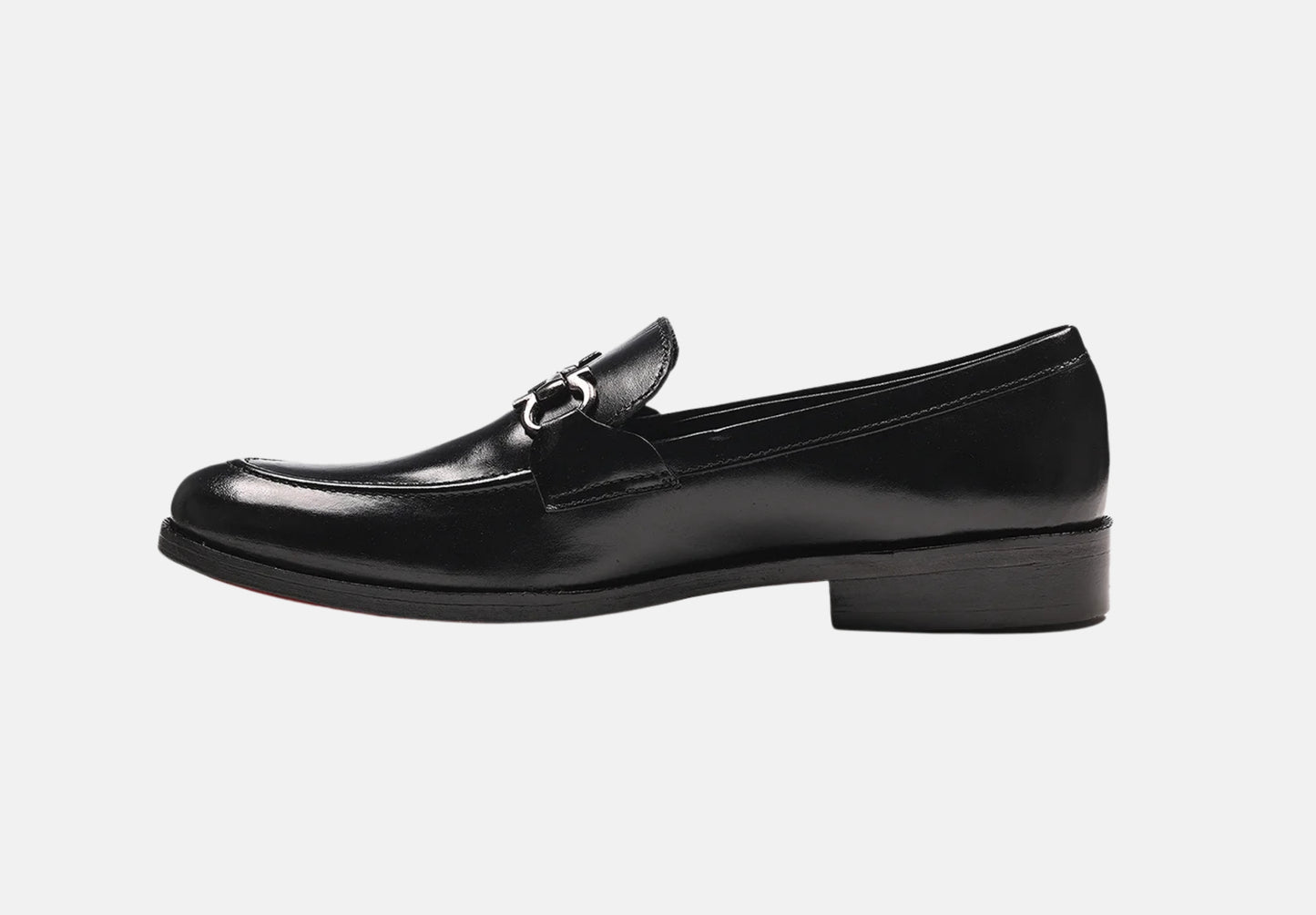 Stylish Leather Horsebit Loafers | Black