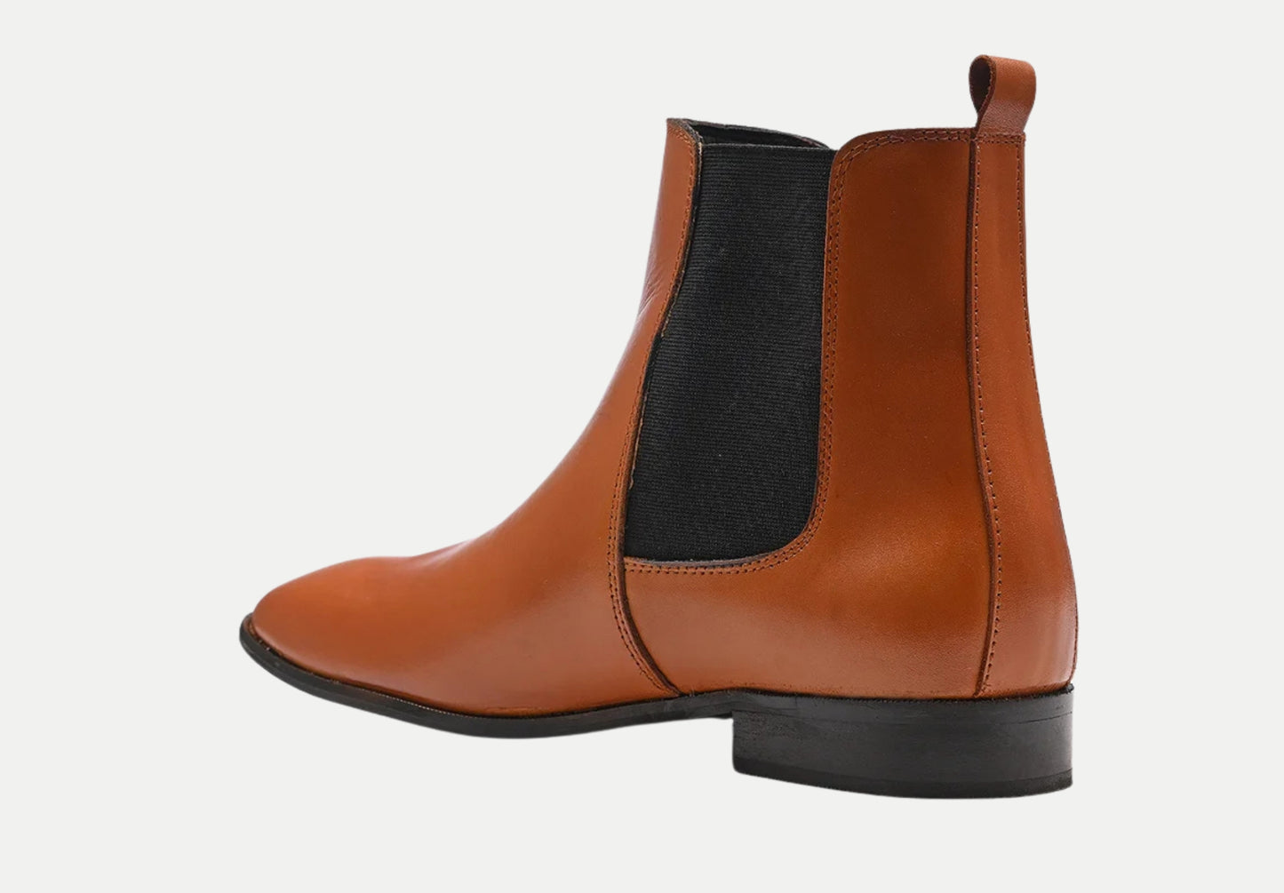 Stylish Chelsea Leather Boots | Tan