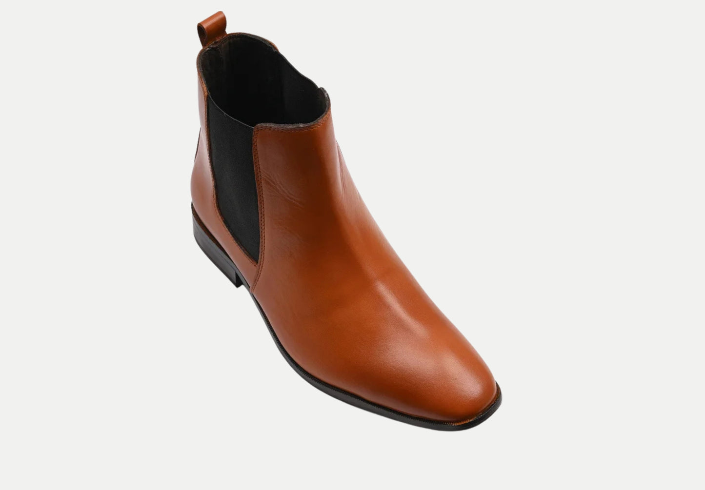 Stylish Chelsea Leather Boots | Tan