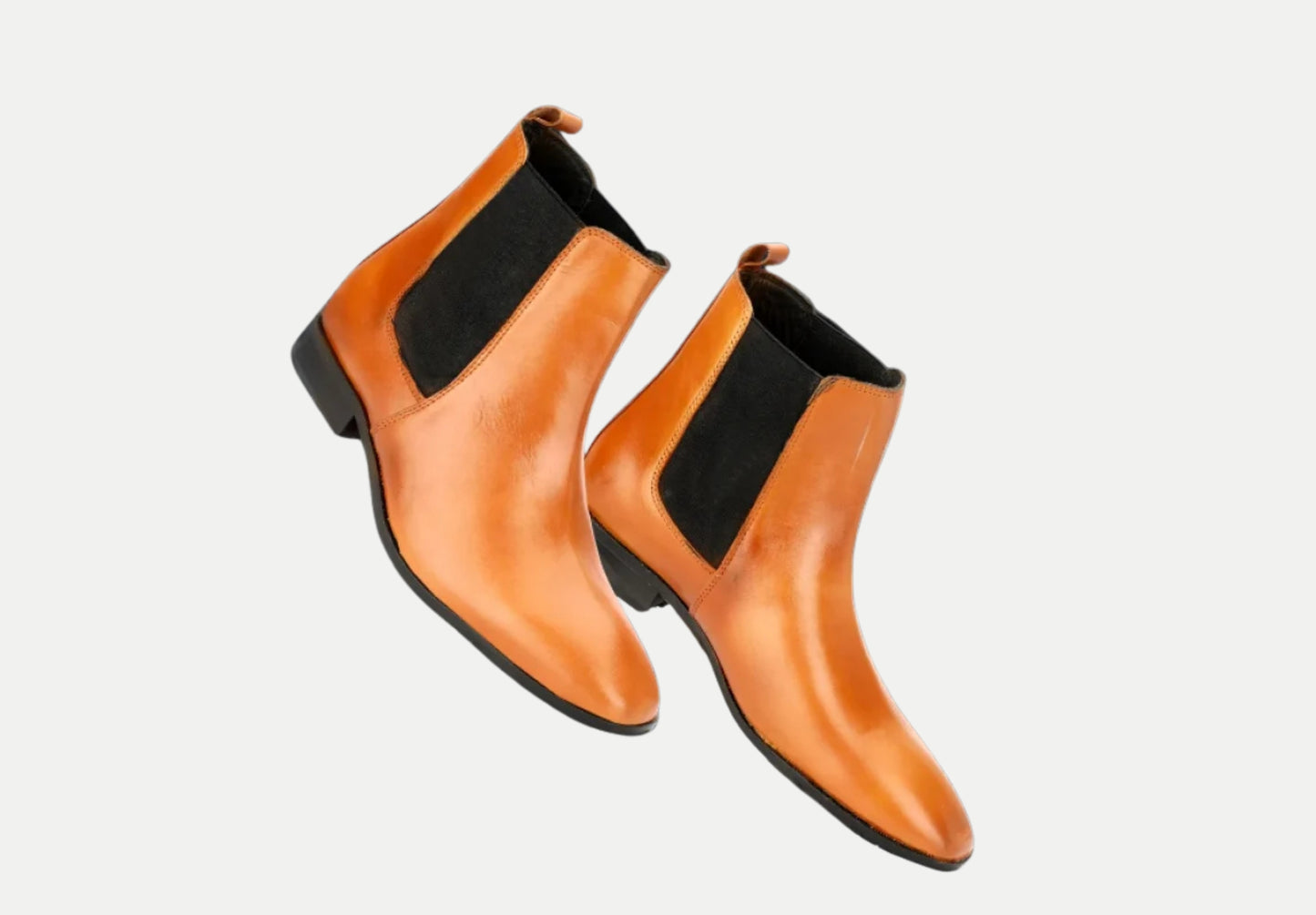 Stylish Chelsea Leather Boots | Tan