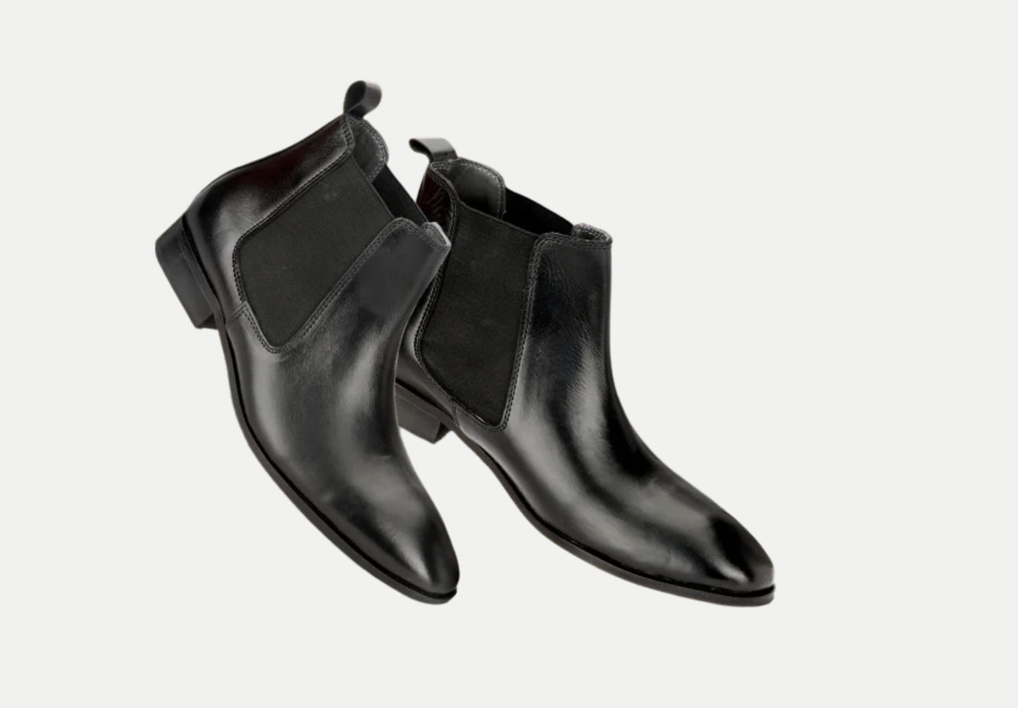 Attractive Chelsea Leather Boots | Black