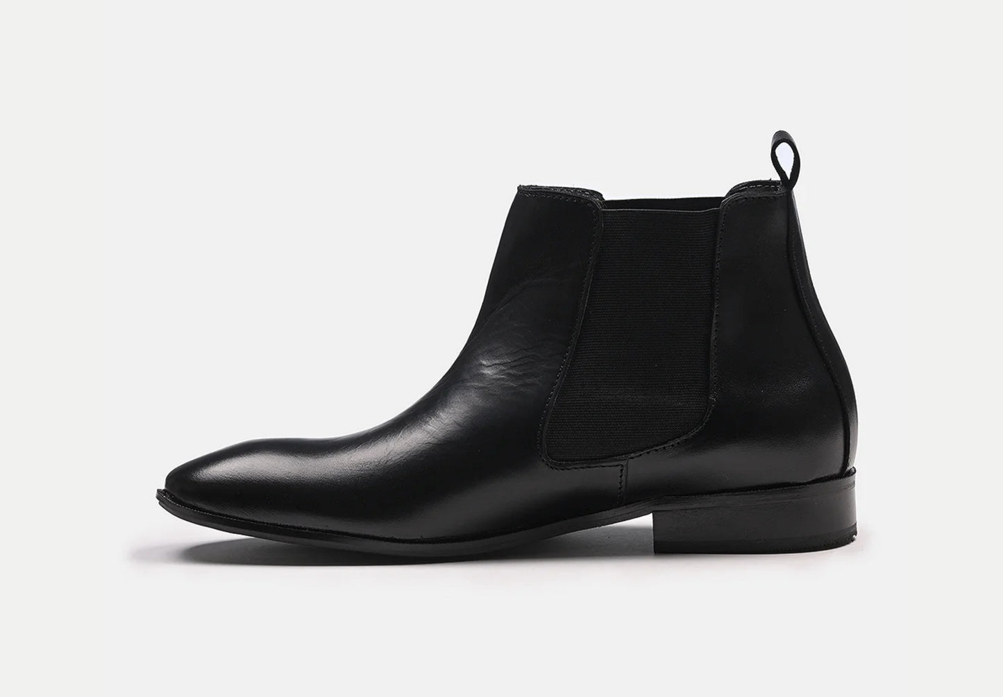 Attractive Chelsea Leather Boots | Black