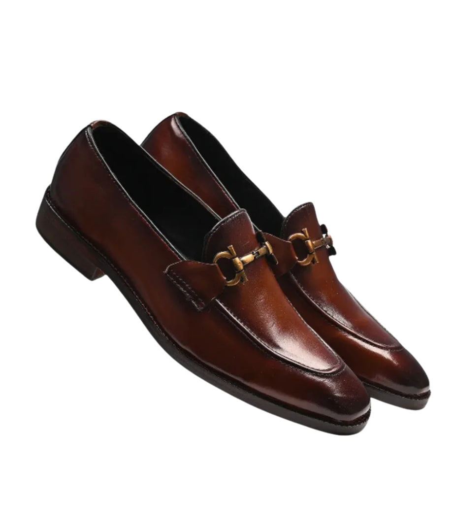 Attractive Horsebit Leather Loafers | Tan