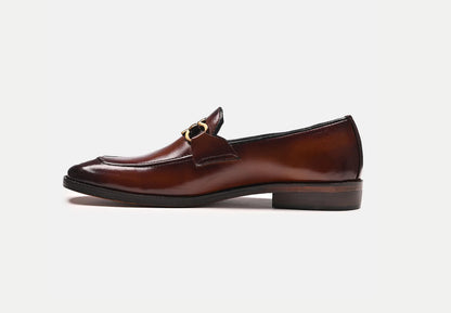 Attractive Horsebit Leather Loafers | Tan