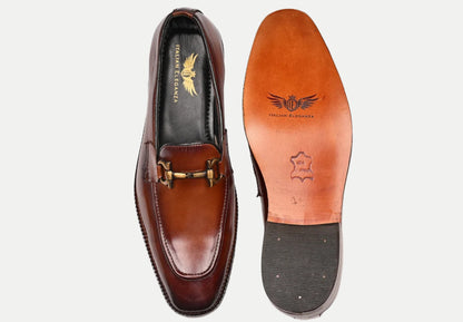 Attractive Horsebit Leather Loafers | Tan