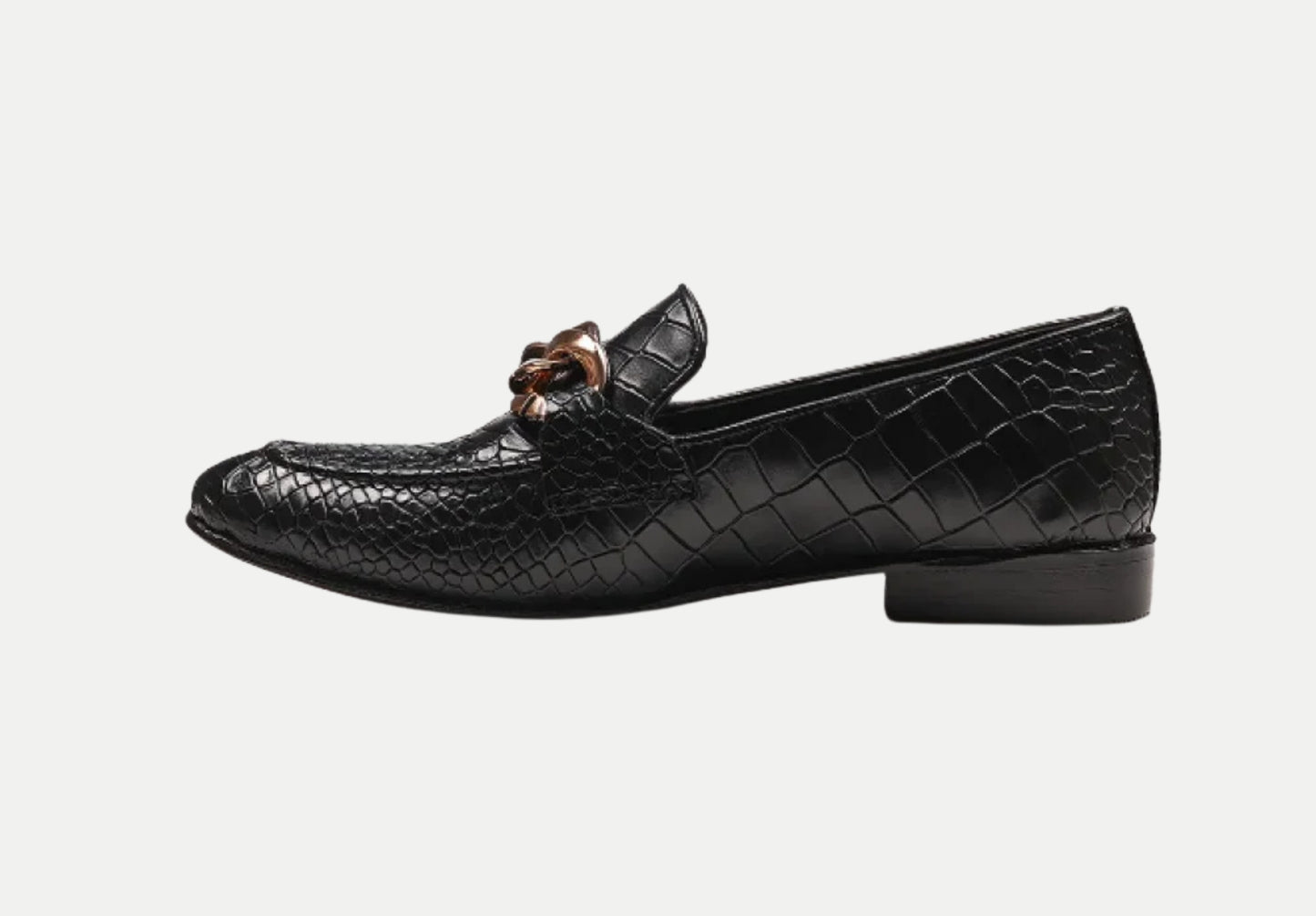 Attractive Croco Designer Leather Loafers