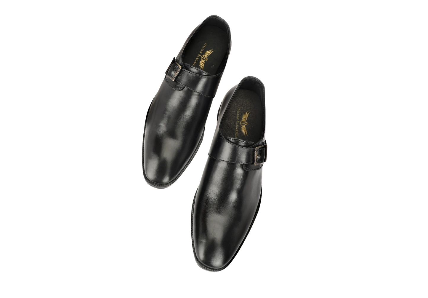 Designer Pure Leather Monkstraps – Black