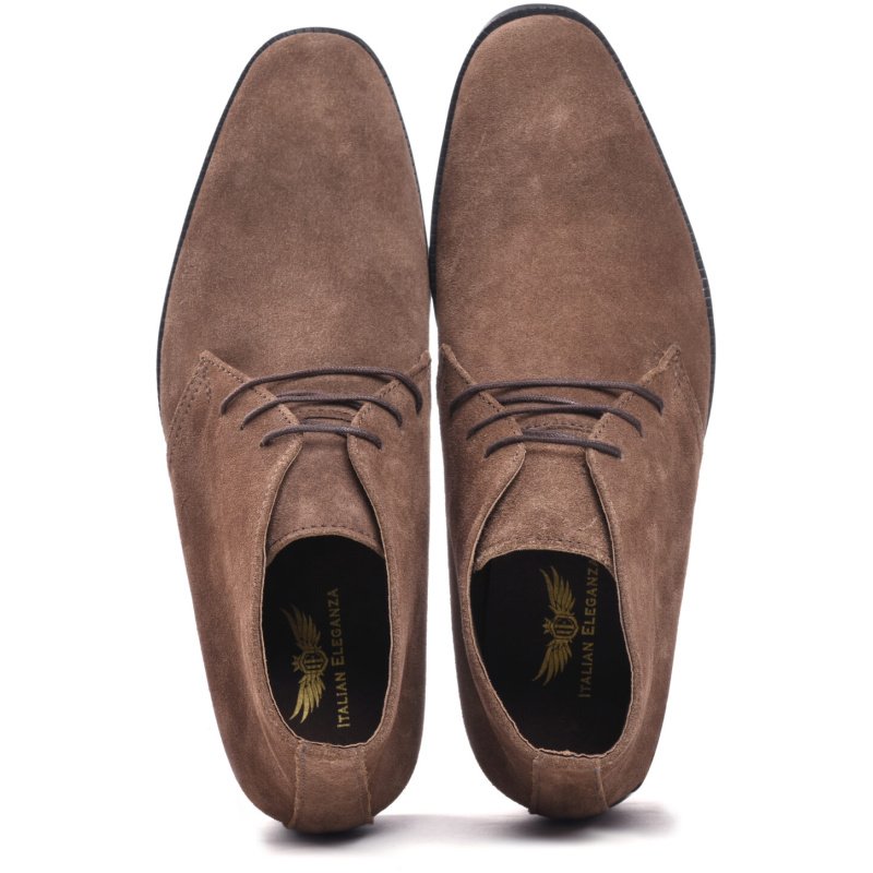 7005-Brown Weekender Chic Suede Chukkas - Black