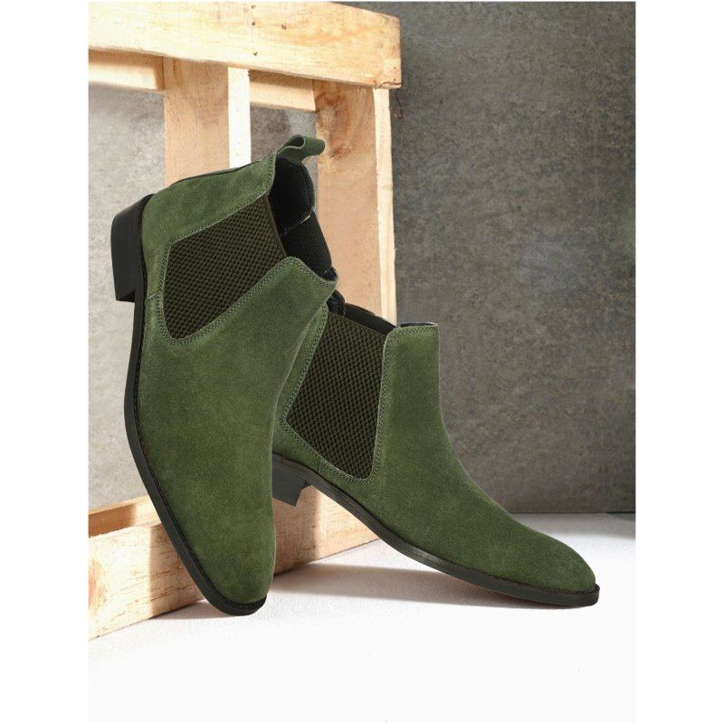 Genuine Suede Leather Chelsea Boots - Image 2