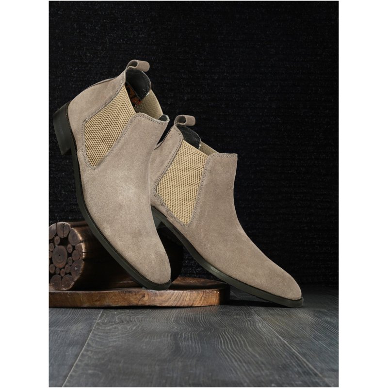 Genuine Suede Leather Chelsea Boots - Image 2