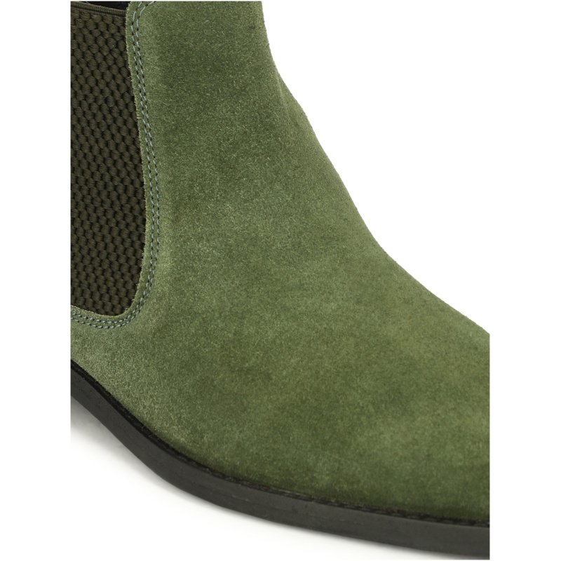 Genuine Suede Leather Chelsea Boots - Image 8