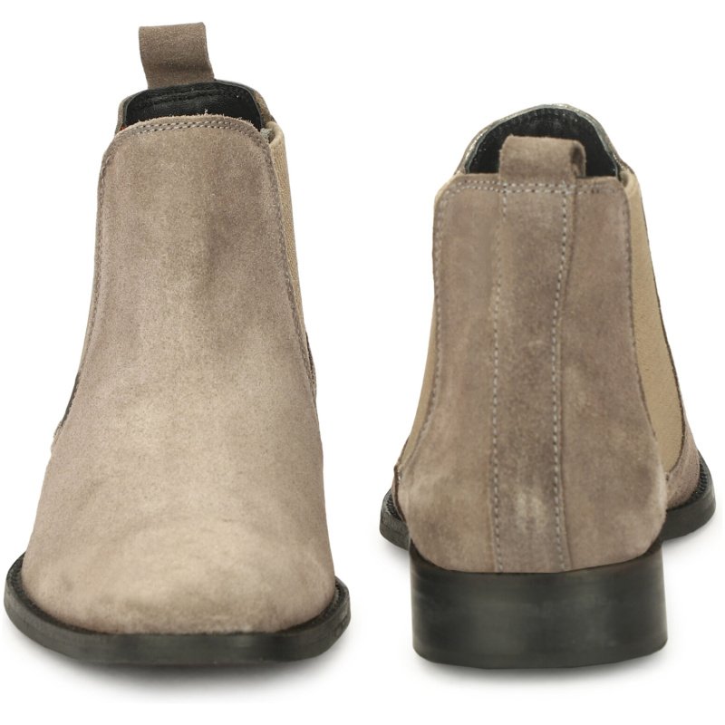 Genuine Suede Leather Chelsea Boots - Image 8